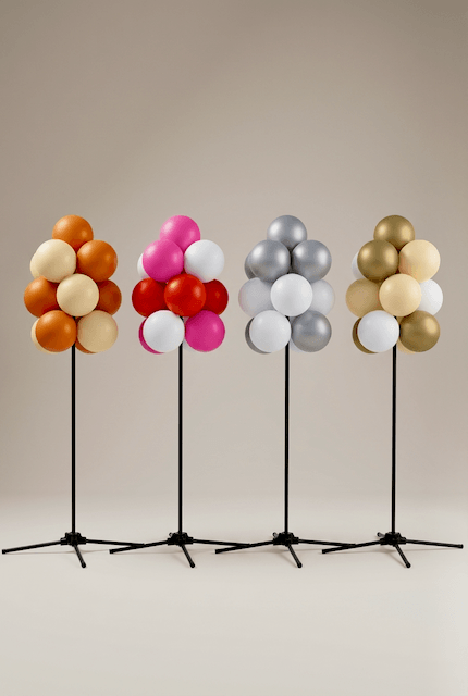 27 PMS colours for anniversary decoration displayed in silver, gold, red and white