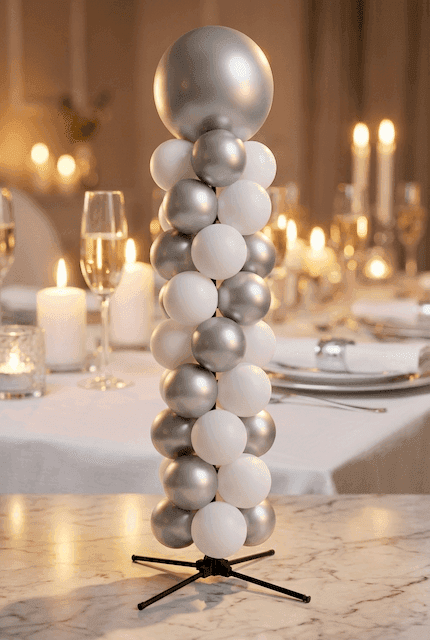 PilaMania balloon decoration that looks perfect both on the wedding day and 25 years later