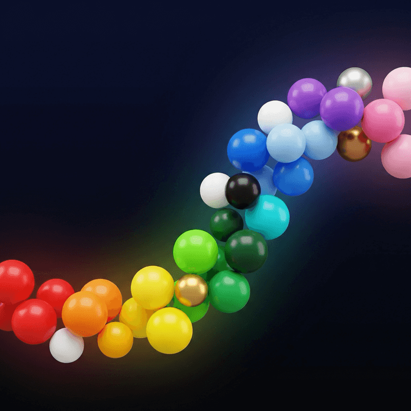 Värikkäitä PilaMania-uudelleenkäytettäviä ilmapalloja eri väreissä