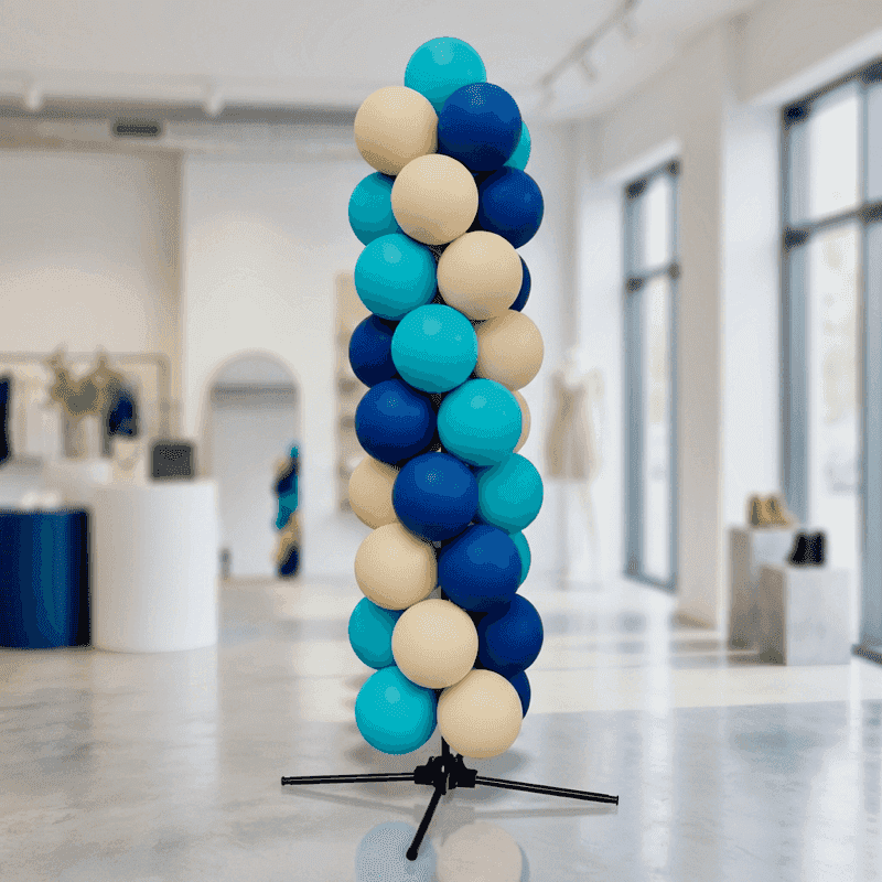 PilaMania standard balloon pillar - compact base configuration