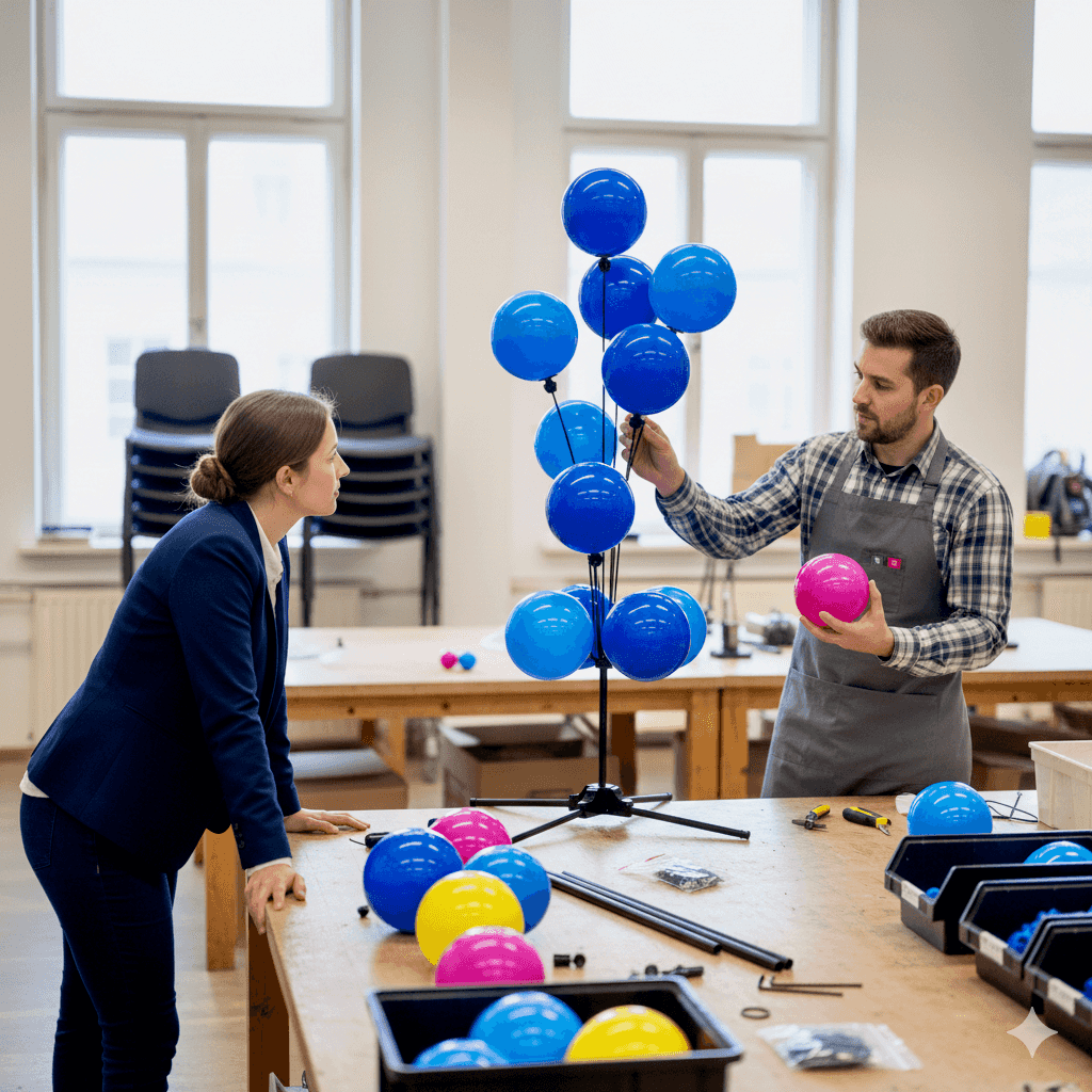 Friendly PilaMania team ready to help you with balloon decoration questions and advice