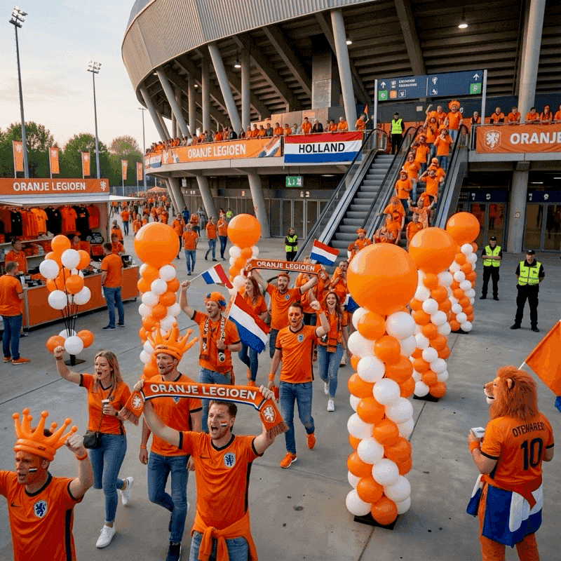 Tall balloon pillars as statement decorations
