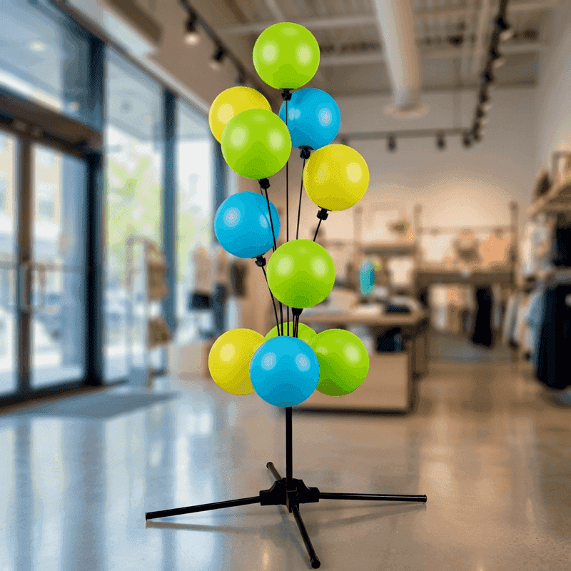 PilaMania standard balloon sign display - compact base configuration