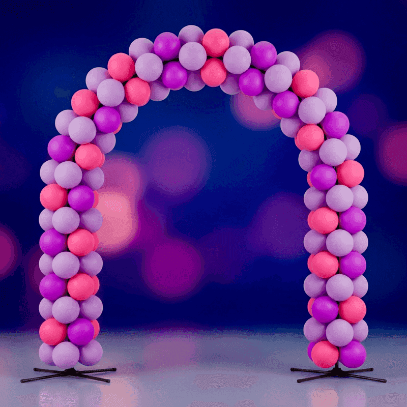 Majestic balloon arch as spectacular entrance decoration for events