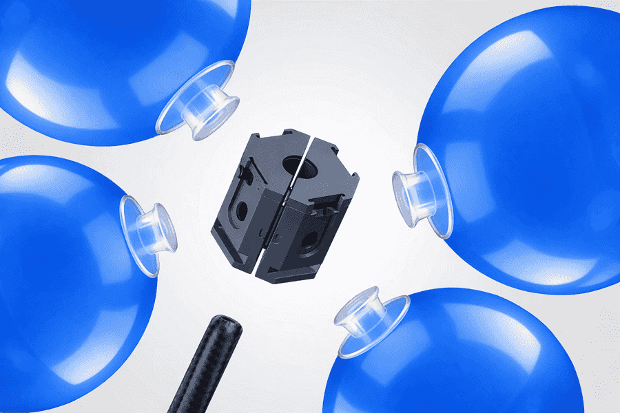 Kaavamainen esitys suojatusta modulaarisesta PilaMania-napsautusjärjestelmästä