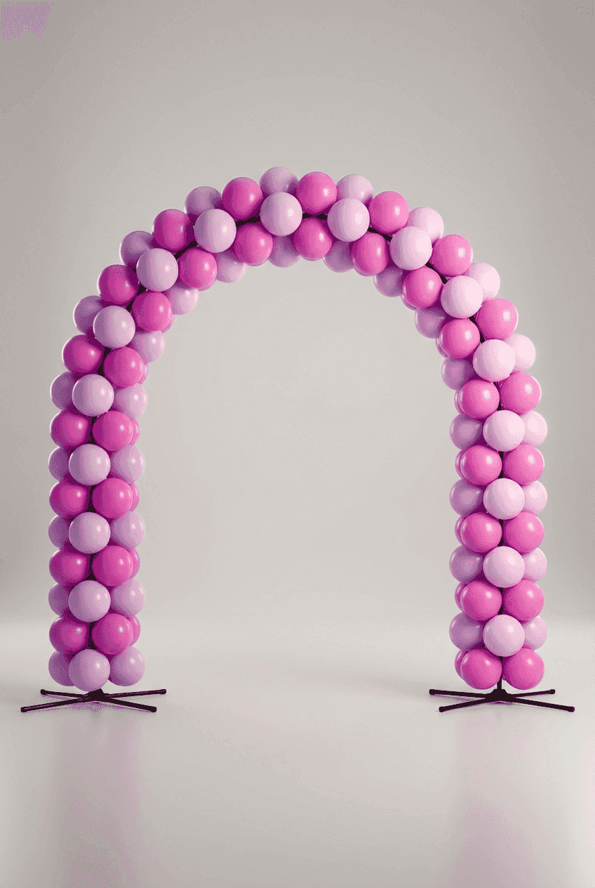 Sateenkaari-pallokaari oviaukon yllä