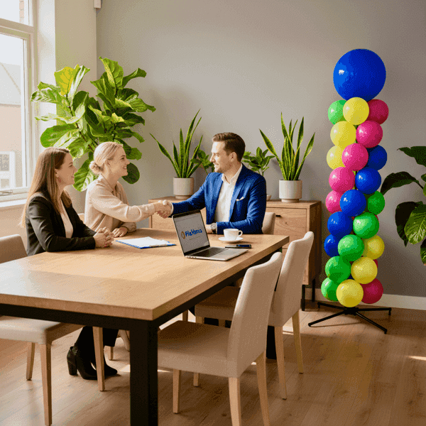 Partners and customers collaborating on decoration projects