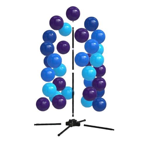 Exploded view of the PilaMania modular decoration system with components highlighted