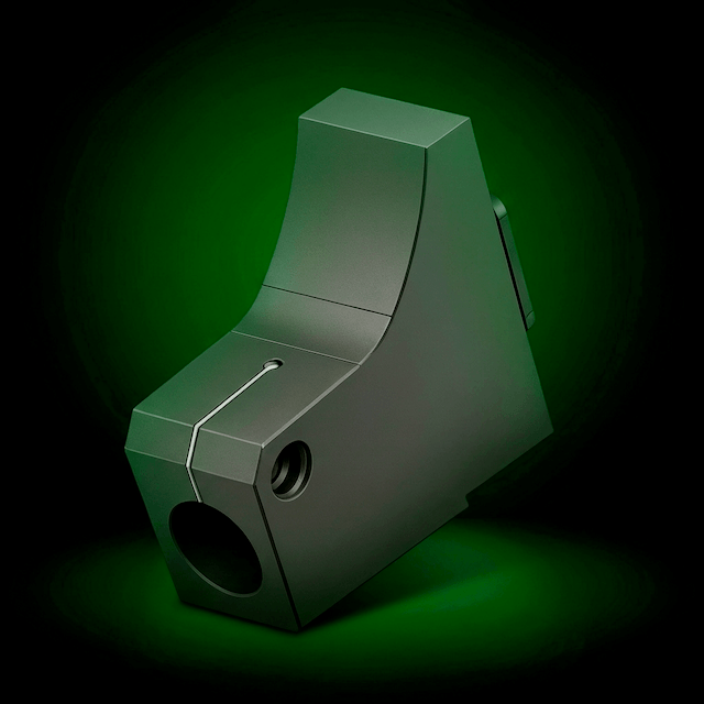 PilaMania Corner Connector in recycled ABS anthracite — for directional changes, X-base and gateway constructions