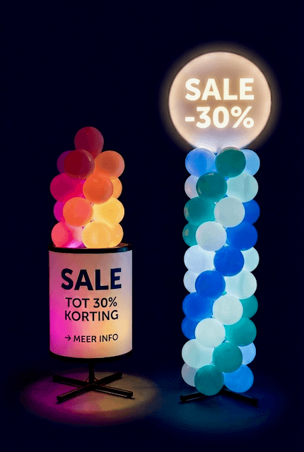 PilaMania decorations with integrated LED lighting