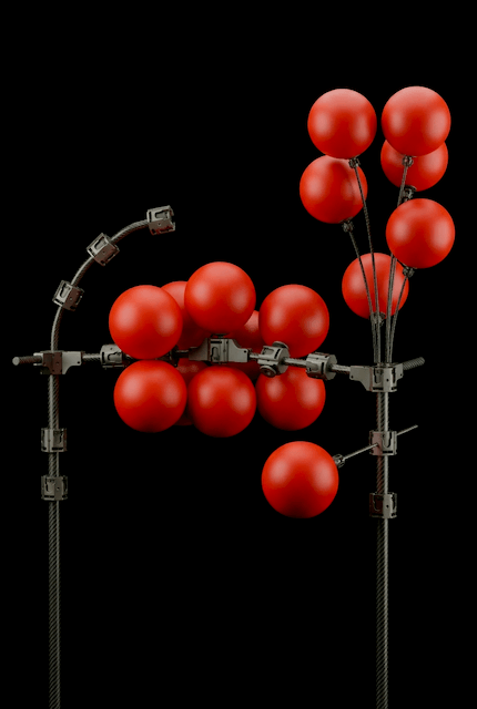 Creative balloon decoration in unique custom shapes