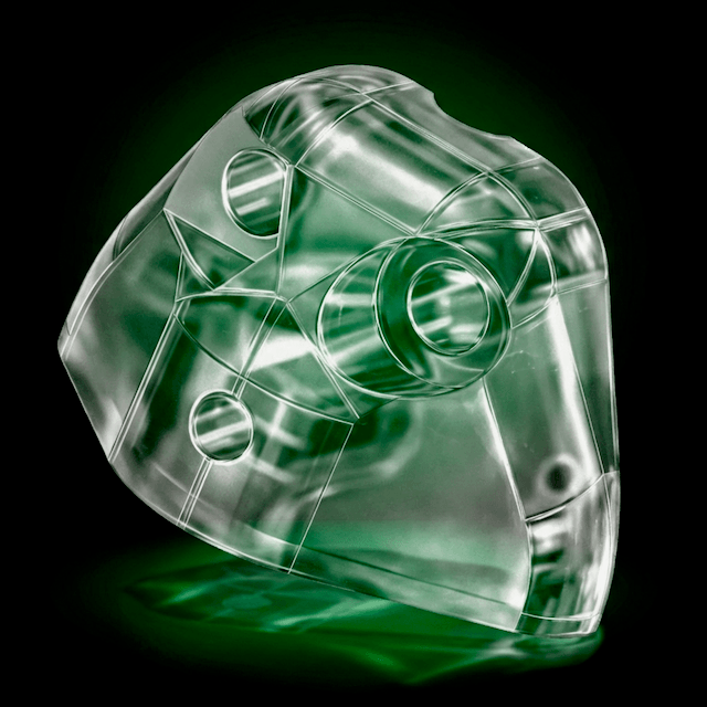 PilaMania Peripheral Coupling Module in transparent polycarbonate — for floating balloon placement and garland constructions without helium
