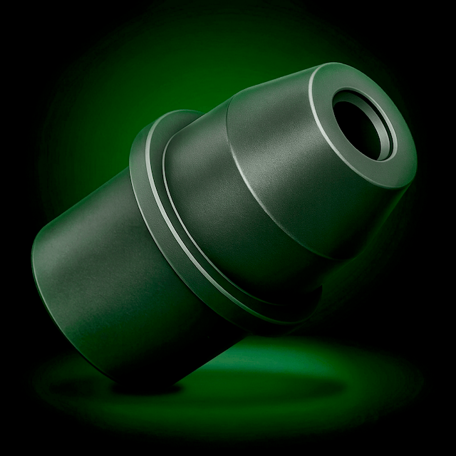 PilaMania Rod Coupling Module in recycled ABS anthracite — for floating balloon positioning without helium via central rod guidance