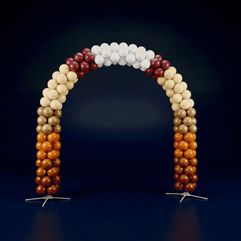 PilaMania balloon arch as festive entrance