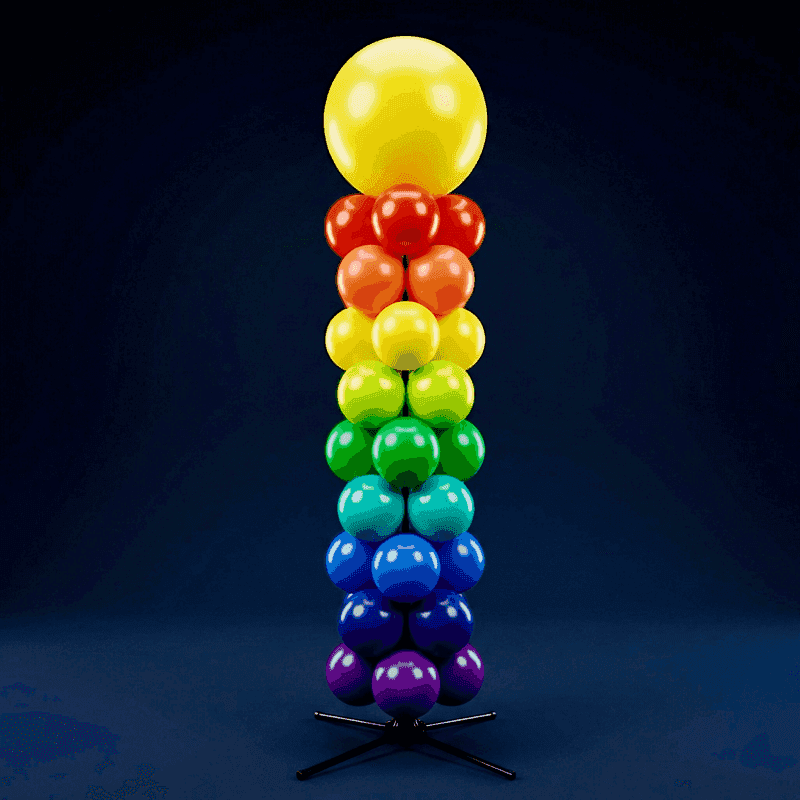 PilaMania balloon pillar with large top ball