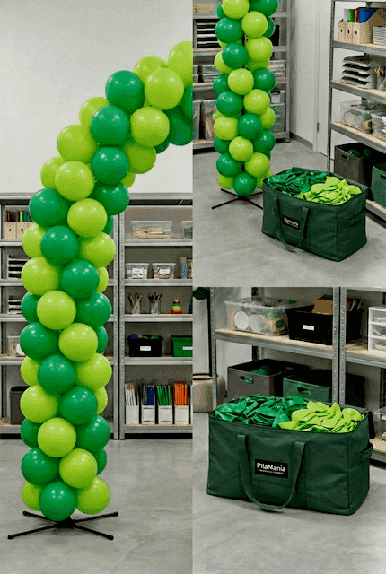PilaMania balloon decoration as a sustainable choice for Eco-Schools certified school
