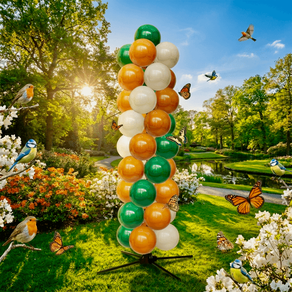 PilaMania decoration in a beautiful natural setting — proof that festive and sustainable go hand in hand.